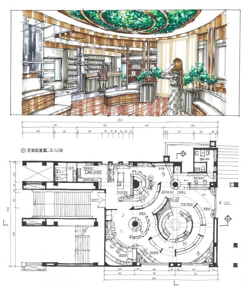 都市之森空間設計手繪圖